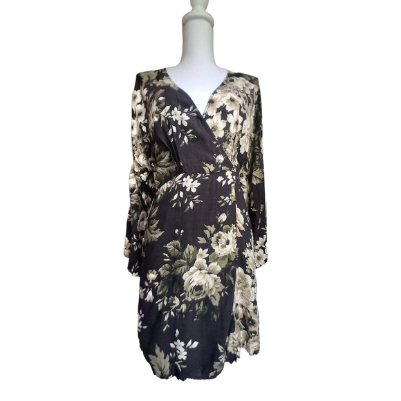 Denim & Supply Ralph Lauren | Dresses | Ralph Lauren Denim Supply Floral  Faux Wrap Mini Longsleeved Dress Size S | Poshmark